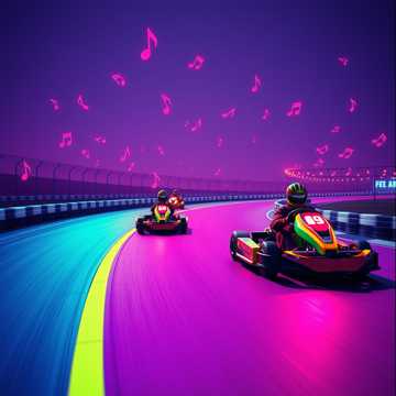 Funk Groove on the Mario Kart World Games Track
