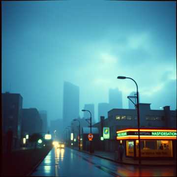 A modern Broadway musical number a character with staccato and legato strings cover